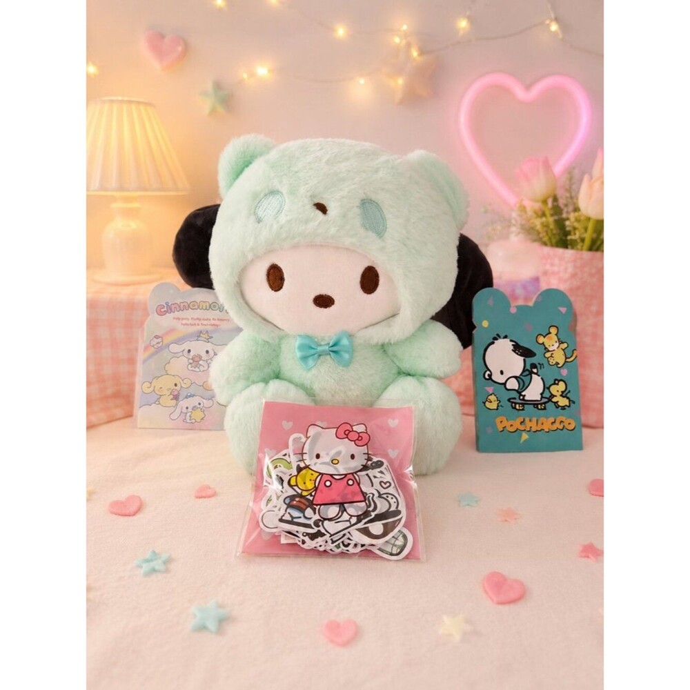 Mint Pochacco Bear Plush Gift Kawaii Bundle Set Idea